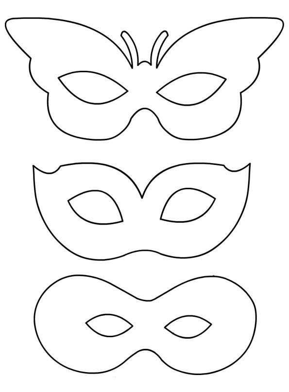 Карнавальные маски своими руками шаблоны из бумаги