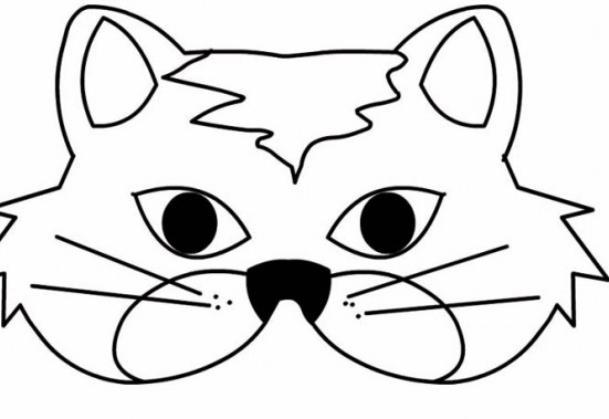 Маска кота для детей
