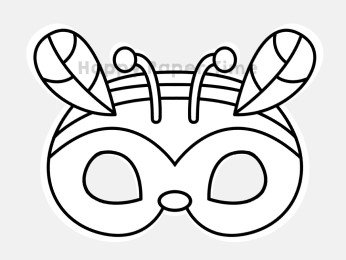 Bee Mask for Kids Printable
