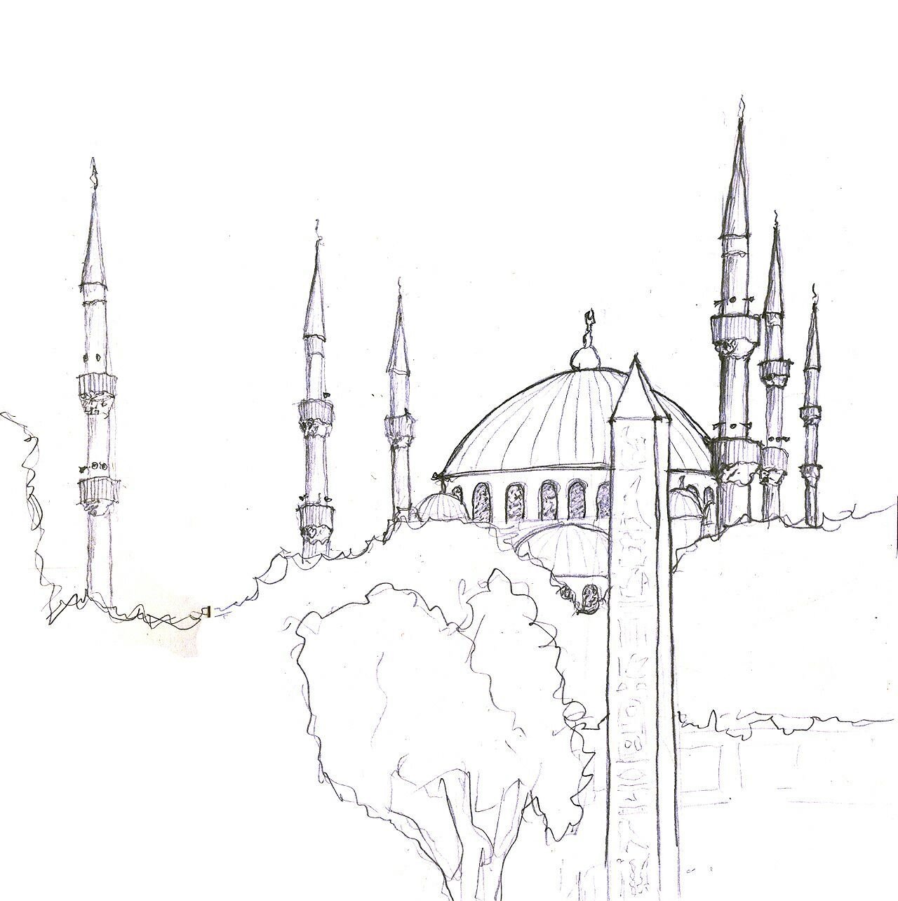 Стоковые фотографии по запросу Эскиз мечеть