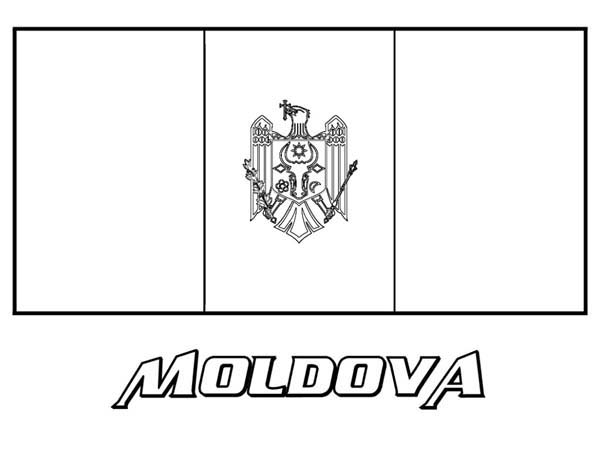 Флаг Молдавии раскраска