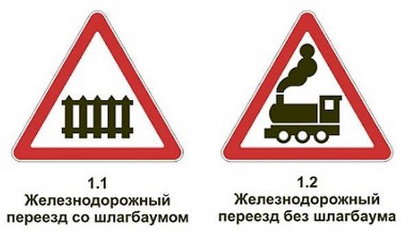 Знак Железнодорожный переезд без шлагбаума