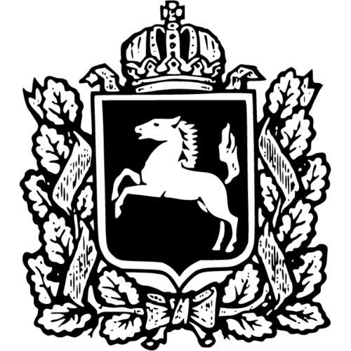 Герб Томска черно белый