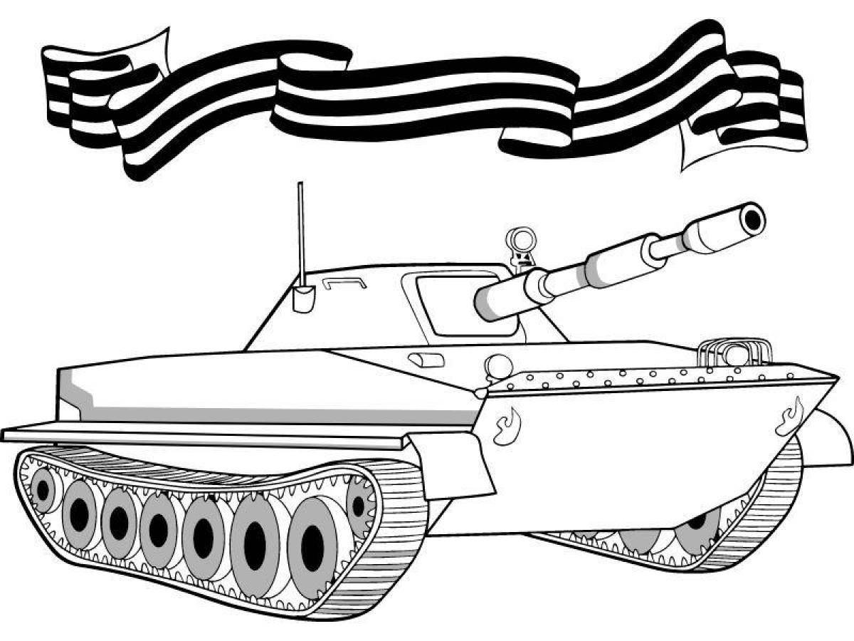 Сборная модель Российский основной боевой танк Т