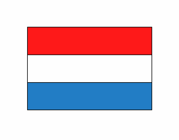 Флаг Нидерланды в паинте