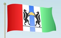 Флаг Новосибирской области