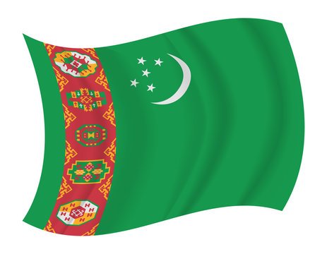 Туркменский флаг рисунок