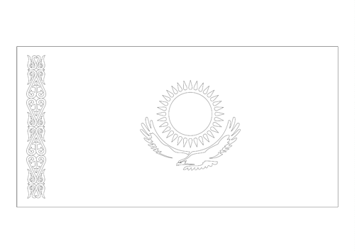 Трафареты флаг казахстана (44 фото)
