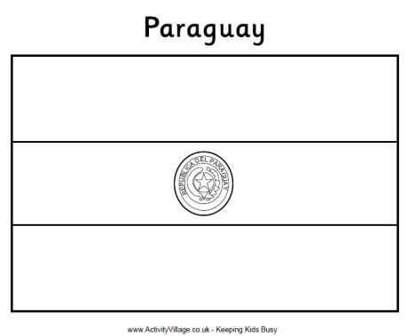 Флаг Парагвая раскраска
