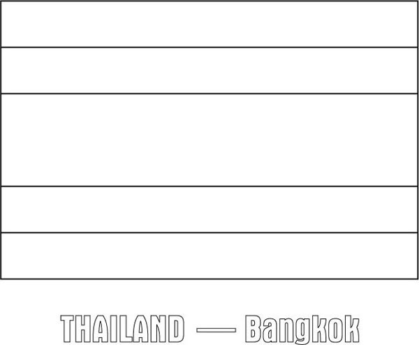 Трафареты флаг таиланда (44 фото)