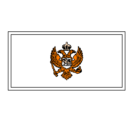 Флаг Черногории раскраска