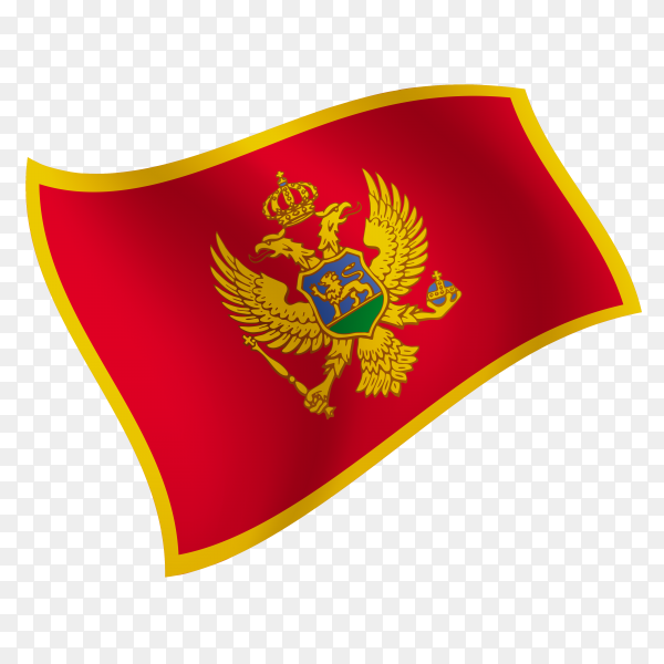 Флаг Черногории вектор