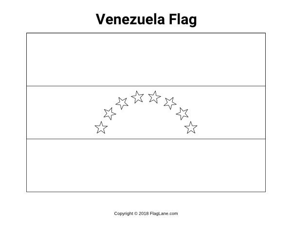 Флаг Венесуэлы раскраска