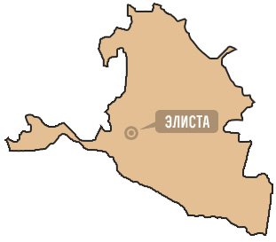 Карта Калмыкии контур