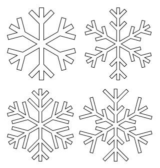 Снежинки трафареты для вырезания на окна Холодное сердце