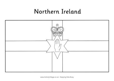 Флаг Северная Ирландия контур