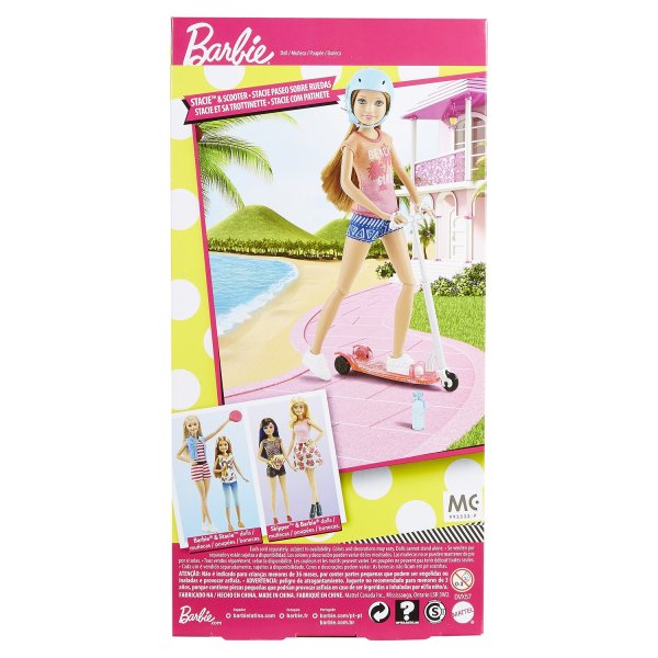 Кукла Barbie Стейси на самокате, dvx57