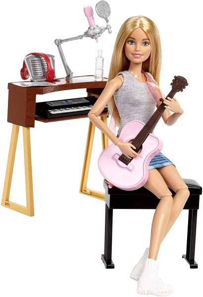 Кукла Barbie музыкант с гитарой и синтезатором, 29 см, fcp73