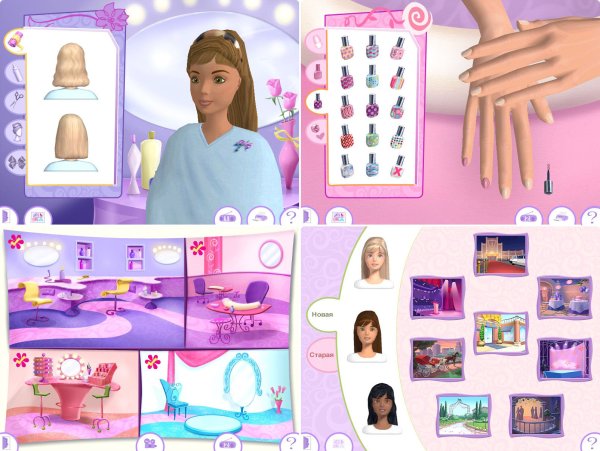 Игра Барби салон красоты 2007