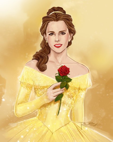 Illustrator Disney Белль