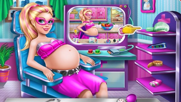 Игра беременная Барби
