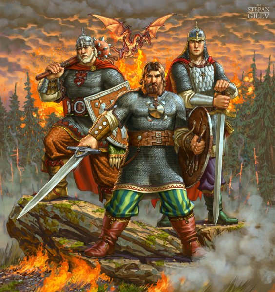 Арты воины богатыри (49 фото)