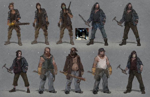 The last of us охотник концепт арт