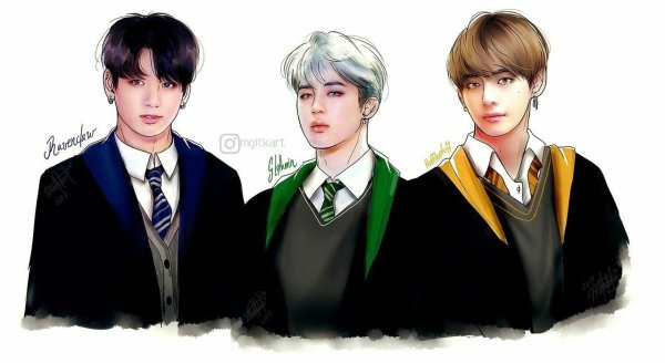 BTS Хогвартс Намджины