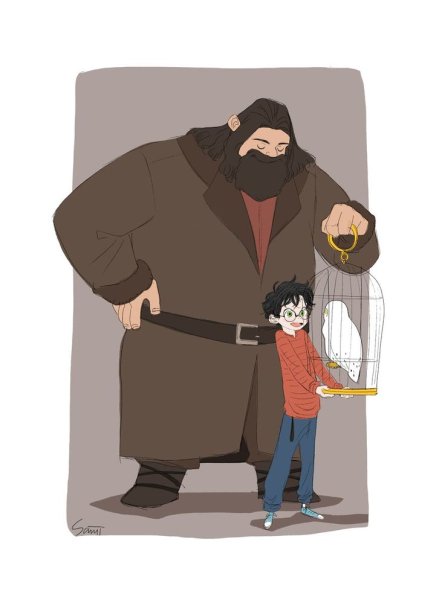 Гарри Поттер Хагрид арт