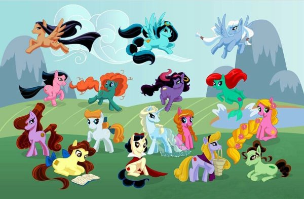 Принцессы Дисней my little Pony