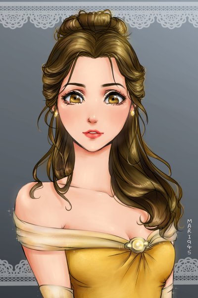 Дисней принцессы в стиле Crystal Sailor Moon