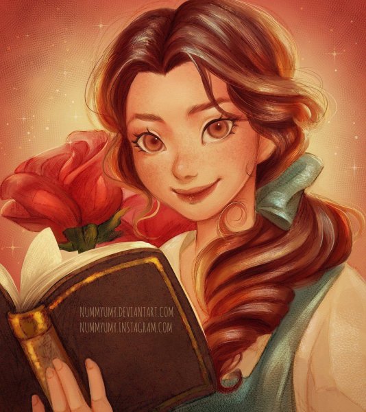 Красавица и чудовище Бель с книгой