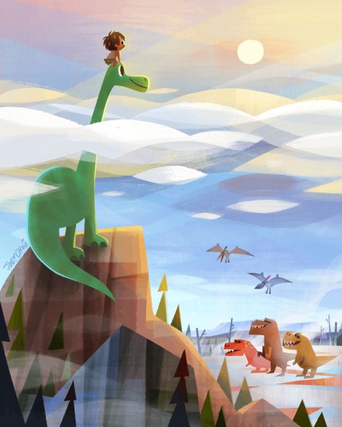 Disney Pixar хороший динозавр
