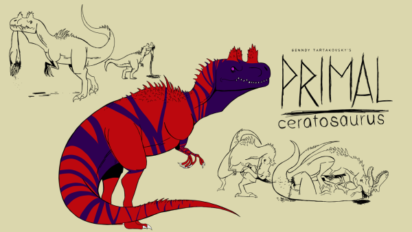 Primal Genndy Tartakovsky Dinosaur Art