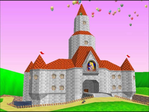 Super Mario замок Пич