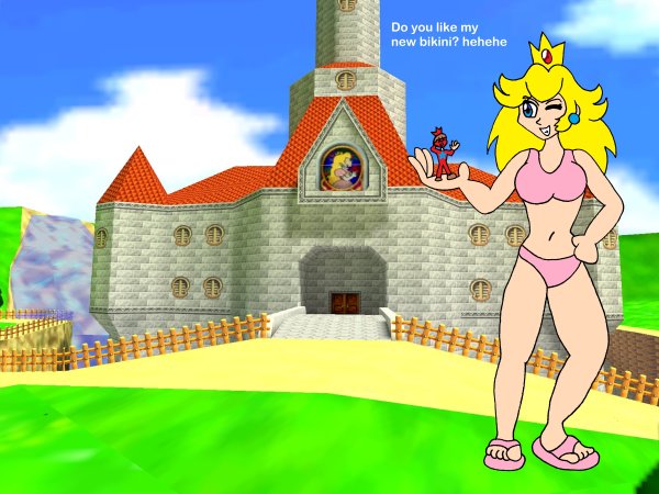 Принцесса Пич giantess