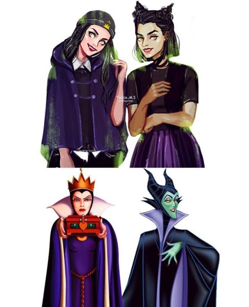 Evil Queen and Maleficent