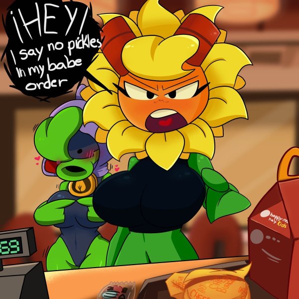 PVZ Heroes Солнечная вспышка rule34