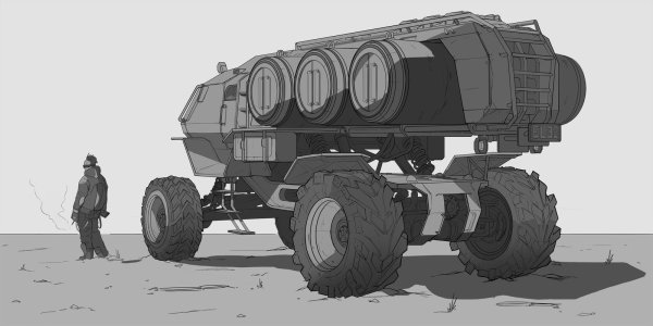 Трактор Sci-Fi Concept