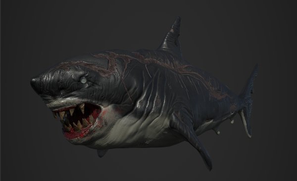 Акула в Zbrush
