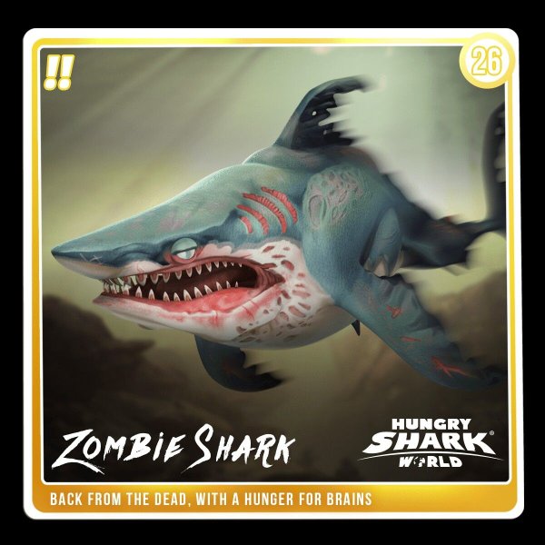 Акула зомби hungry Shark Evolution
