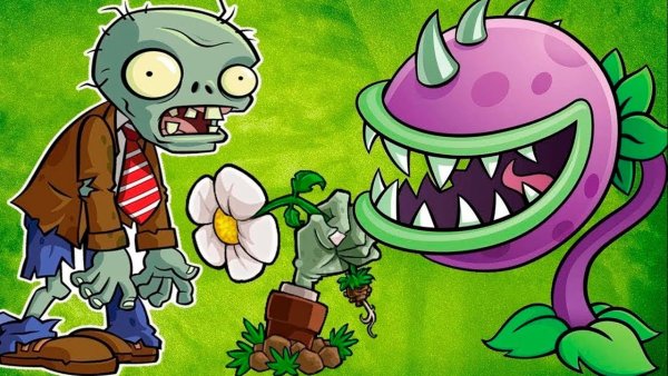 Plants vs Zombies 1 растения