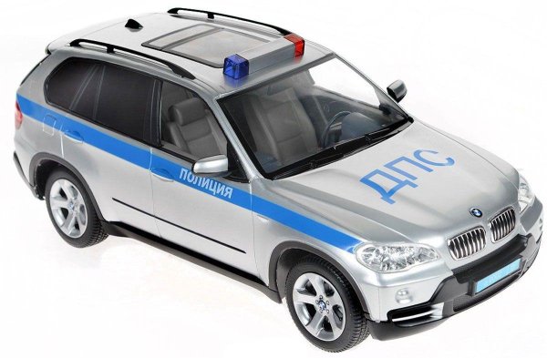 Легковой автомобиль Rastar BMW x5 полиция (23200-4) 1:14 34 см