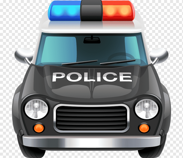 Машинка полиция мультяшная
