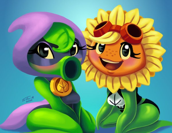 Plants vs Zombies Heroes подсолнух