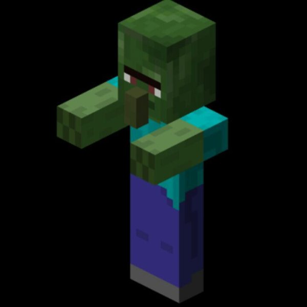 Майнкрафт зомби Villager