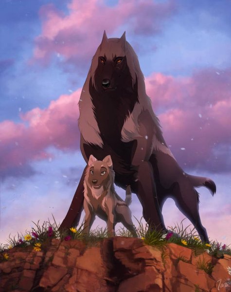 Аниме волчата Tazihound