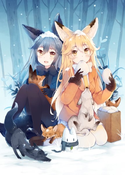 Kemono friends аниме лиса