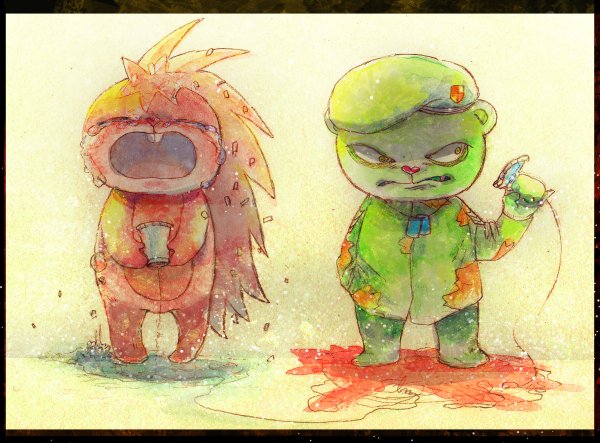 Happy Tree friends Флиппи зверь