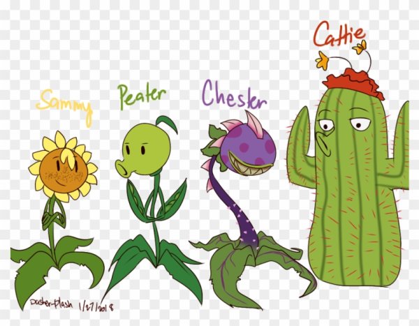 Plants vs Zombies Кактус